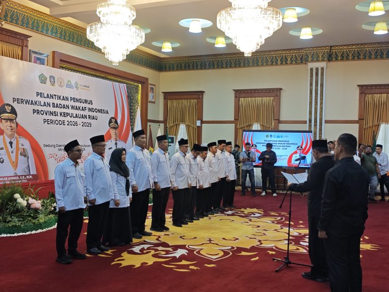 BP Tanjungpinang Menghadiri Pelantikan Pengurus Perwakilan Badan Wakaf Indonesia Provinsi Kepulauan Riau Periode 2026 – 2029